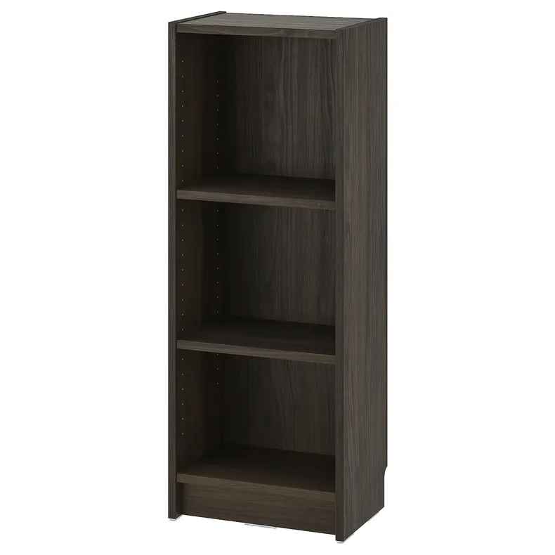 IKEA BILLY БИЛЛИ, стеллаж, темно-коричневая имитация дуб, 40x28x106 см 004.927.57 фото №1