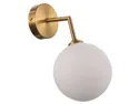 BRW Настінний світильник Dorado зі скла та металу біло-золотий 082401 фото thumb №1