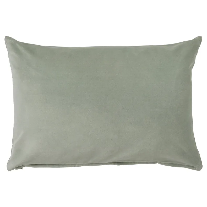 IKEA SANELA САНЕЛА, чохол на подушку, блідо-сіро-зелений, 40x58 см 905.310.14 фото №1
