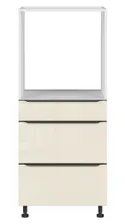 BRW Кухонный шкаф для духовки Sole L6 60 см с ящиками магнолия жемчуг, альпийский белый/жемчуг магнолии FM_DPS_60/143_2SMB/SMB-BAL/MAPE фото thumb №1