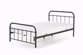 Кровать односпальная HALMAR LINDA 120x200 см черная фото