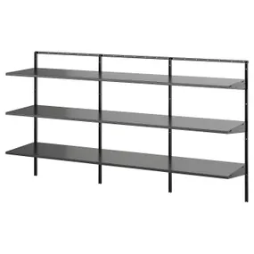 IKEA BOAXEL, книжный шкаф, антрацит, 187x40x101 см 295.901.30 фото