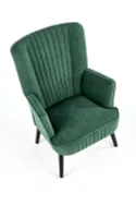 М'яке крісло оксамитове HALMAR DELGADO BLUVEL 78, темно зелений фото thumb №7