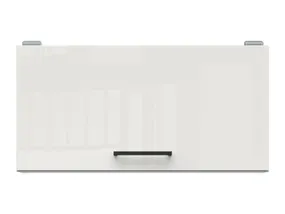 BRW Верхний шкаф для кухни Junona Line 50 см над вытяжкой мел глянец, белый/мелкозернистый белый глянец GO/50/30-BI/KRP фото