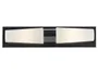 BRW Настінний світильник Brastad LED 2-точковий металевий для ванної кімнати чорний 073660 фото