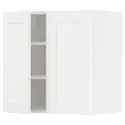 IKEA METOD МЕТОД, навісна шафа з полицями / 2 дверцят, білий Енкопінг / білий імітація дерева, 60x60 см 794.734.83 фото thumb №1