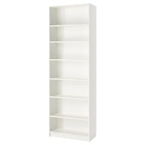 IKEA BILLY БІЛЛІ, книжкова шафа з верхньою полицею, білий, 80x40x237 см 493.966.60 фото