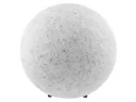 BRW Садовий світильник Marmo 38см пластикова сфера біло-сірий 073567 фото thumb №1