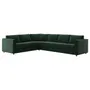 IKEA VIMLE ВИМЛЕ, 5-местный угловой диван, Джупарп темно-зеленый 994.341.36 фото