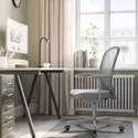 IKEA FLINTAN ФЛІНТАН, офісний стілець із підлокітниками, Дісерод сірий 795.728.45 фото thumb №2
