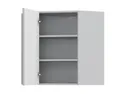 BRW Top Line 60 см угловой левый кухонный шкаф серый глянец, серый гранола/серый глянец TV_GNWU_60/72_L-SZG/SP фото thumb №3