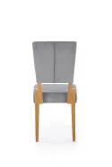 Кухонний стілець HALMAR Sorbus, оббивка - сірий, ніжки - дуб медовий (1шт=2шт) фото thumb №6