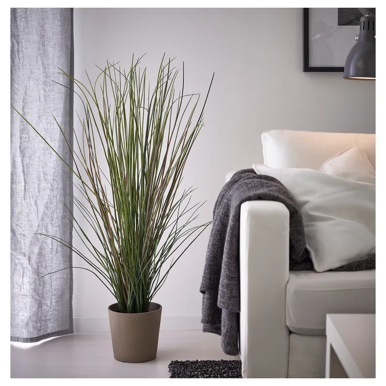 IKEA FEJKA ФЕЙКА, искусственное растение в горшке, трава, 17 см 701.866.60 фото №2
