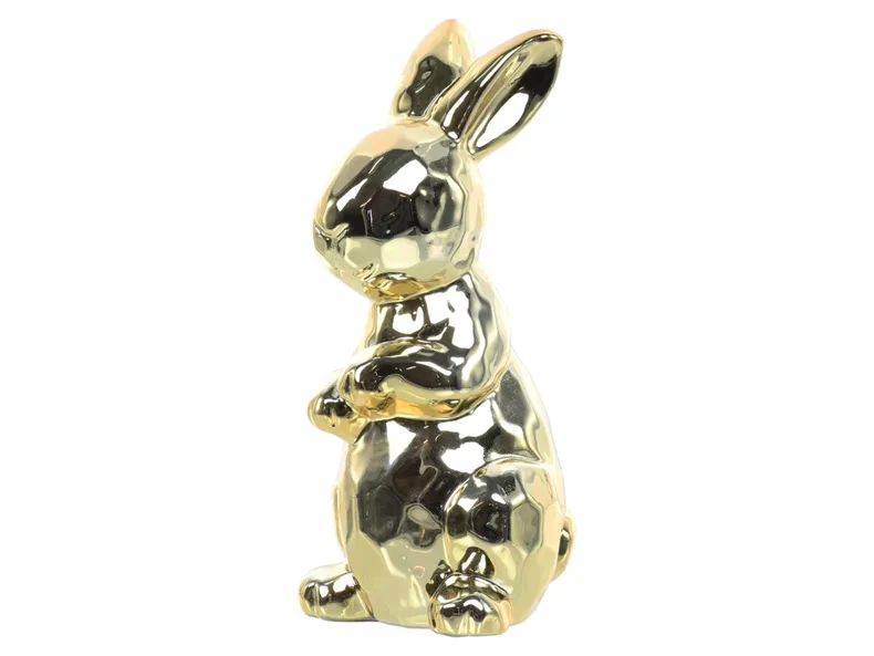 BRW Декоративна фігурка BRW Кролик 20 см, золотий 092552 фото №2