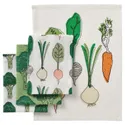 IKEA TORVFLY ТОРВФЛІ, рушник кухонний, з малюнком/зелений, 30x40 см 504.930.66 фото thumb №2