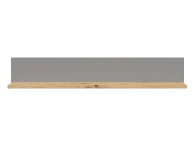 BRW Настінна полиця Hygge 120 см сіра, сірий/дуб ремісничий/структурний пил сірий POL-USZ/DASN фото №2