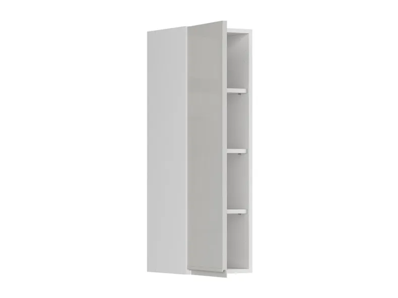 BRW Верхний кухонный шкаф Sole 30 см левый светло-серый глянец, альпийский белый/светло-серый глянец FH_G_30/95_L-BAL/XRAL7047 фото №3