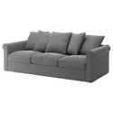 IKEA GRÖNLID ГРЕНЛІД, чохол для 3-місного дивана, ЛЬЙУНГЕН класичний сірий 094.091.03 фото thumb №2