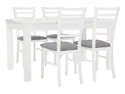 BRW Комплект: стіл 140-180х80 см + 2 стільці BRW BRYK 2, сірий/білий STO/BRYK2_4MAR/POZ/2-BAL/TX098 фото thumb №2