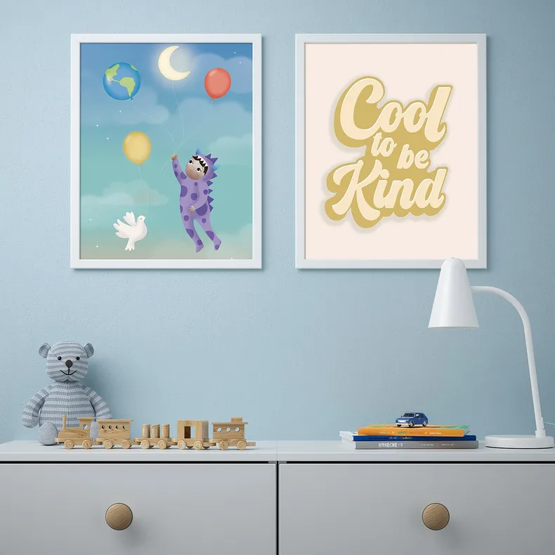 IKEA BILD БІЛЬД, постер, круто бути добрим - золото, 40x50 см 305.549.56 фото №2