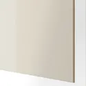 IKEA HOKKSUND ХОККСУНД, 4 панелі для рами розсувних дверцят, глянцевий світло-бежевий, 100x201 см 003.738.01 фото thumb №3