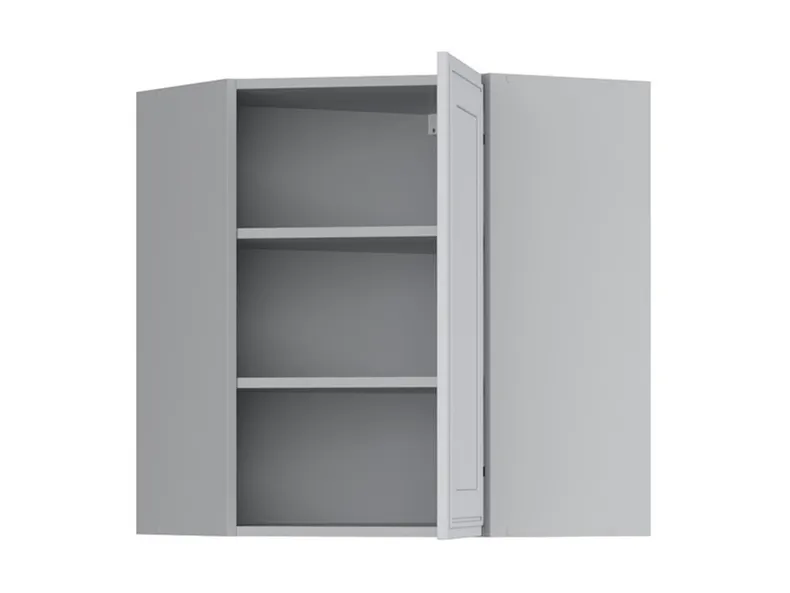 BRW Верхний кухонный шкаф Верди 60 см угловой правый светло-серый матовый, греноловый серый/светло-серый матовый FL_GNWU_60/72_P-SZG/JSZM фото №3