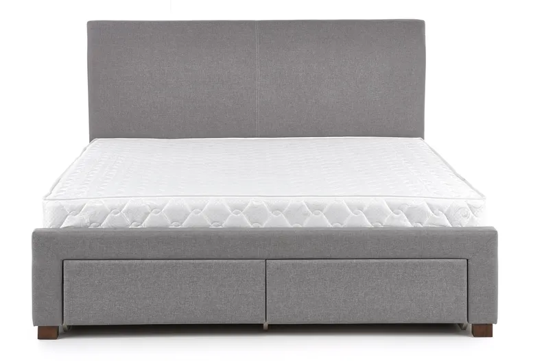 Двуспальная кровать HALMAR С ящиками Modena 160x200 см серый фото №8