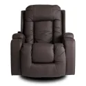 Масажне крісло MEBEL ELITE BOX, екошкіра: темно-коричневий фото thumb №17