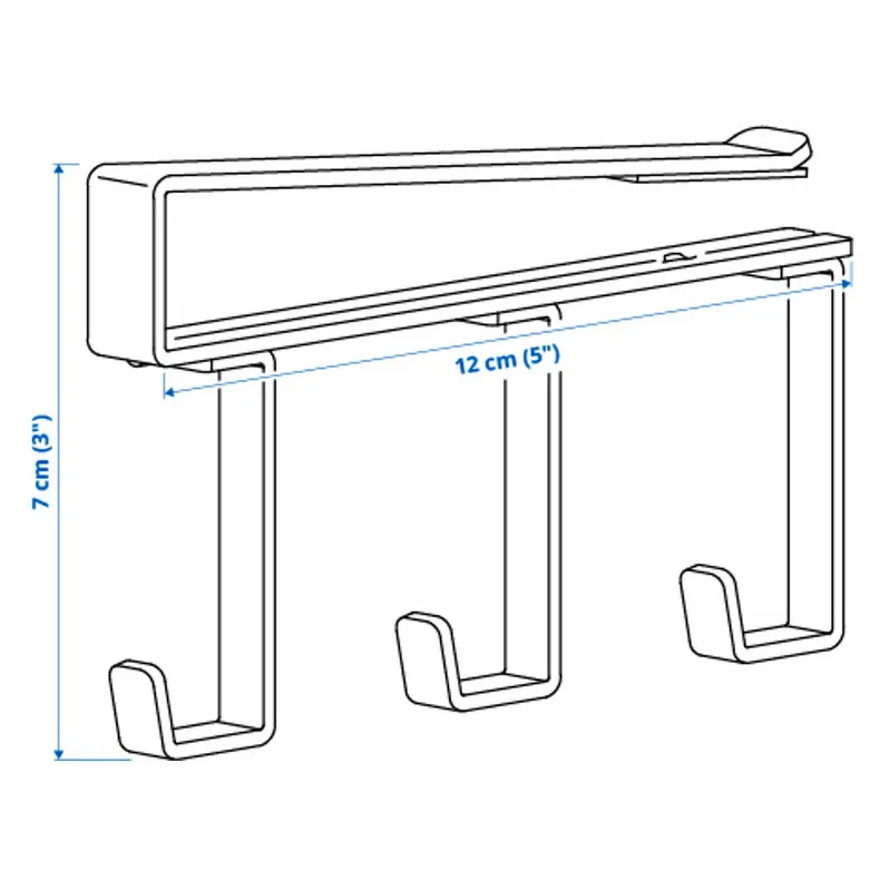 IKEA PÅLYCKE ПОЛЮККЕ, підвісна вішалка з гачками фото №5