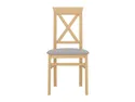 BRW Велюрове крісло Alla 3 сірий / натуральний дуб, Inari 91 сірий / дуб натуральний TXK_ALLA_3-TX099-1-INARI_91_GREY фото thumb №2
