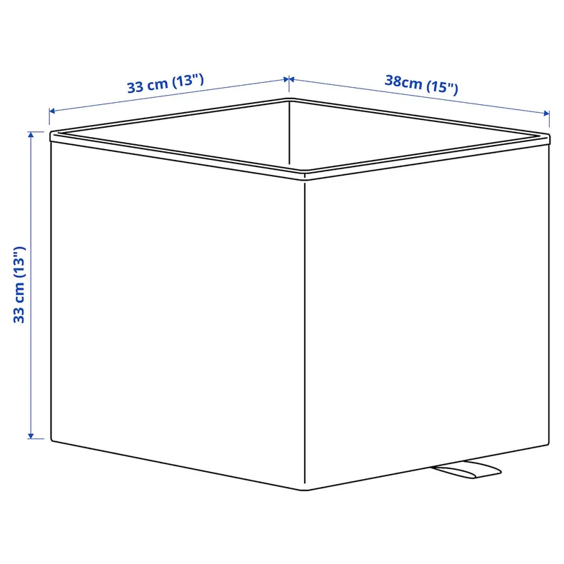 IKEA KOSINGEN, ящик, светло-серый, 33x38x33 см 106.010.82 фото №7