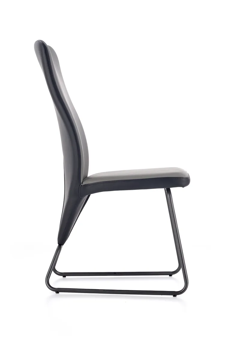 Кухонний стілець HALMAR K300, чорний/сірий фото №3