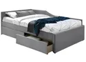 Кровать односпальная бархатная SIGNAL ELIOT Velvet, серый, 120x200 см фото thumb №1