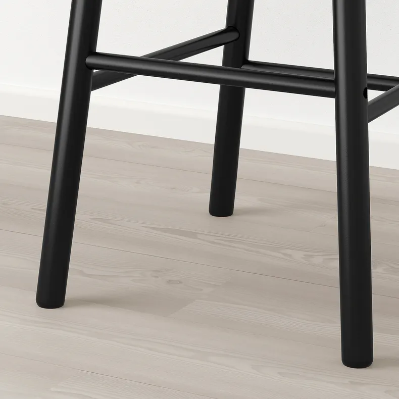 IKEA NORRARYD НОРРАРЮД, барний стілець зі спинкою, чорний, 74 см 003.977.36 фото №5