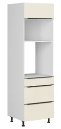 BRW Кухонный шкаф для духовки Sole L6 60 см с ящиками магнолия жемчуг, альпийский белый/жемчуг магнолии FM_DPS_60/207_2SMB/SMB/O-BAL/MAPE фото thumb №2