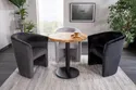 Кухонний стіл SIGNAL PURO II, ламінований дуб / чорний, 80x80 фото thumb №16