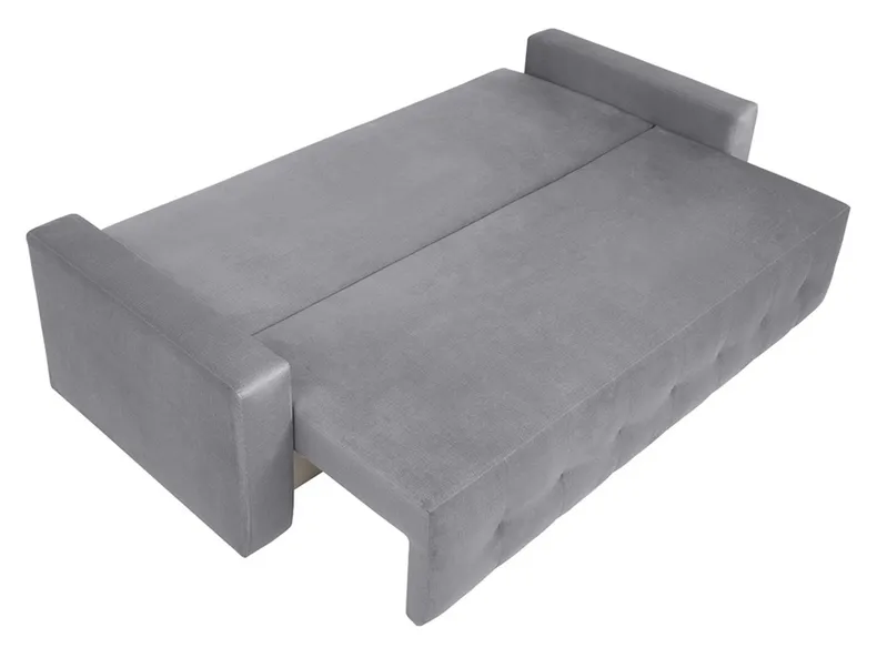 BRW Трехместный диван-кровать Angie с ящиком для хранения велюровый серый, Фэнси 90 серый SO3-ANGIE-LX_3DL-G2_B8517B фото №6