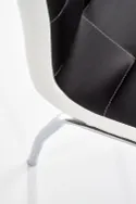 Кухонний стілець HALMAR K186 чорно-білий фото thumb №7