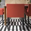 IKEA MÅRENÄS МОРЕНЕС, стілець із підлокітниками, чорний/ГУННАРЕД червоно-коричневий 595.143.90 фото thumb №7