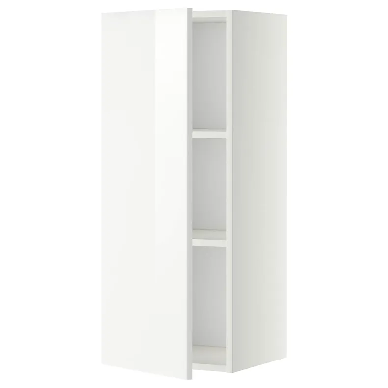 IKEA METOD МЕТОД, навесной шкаф с полками, белый / Рингхульт белый, 40x100 см 694.561.82 фото №1