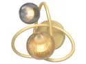BRW Настінний світлодіодний світильник Metz 2-точковий металевий золотий 091099 фото thumb №1