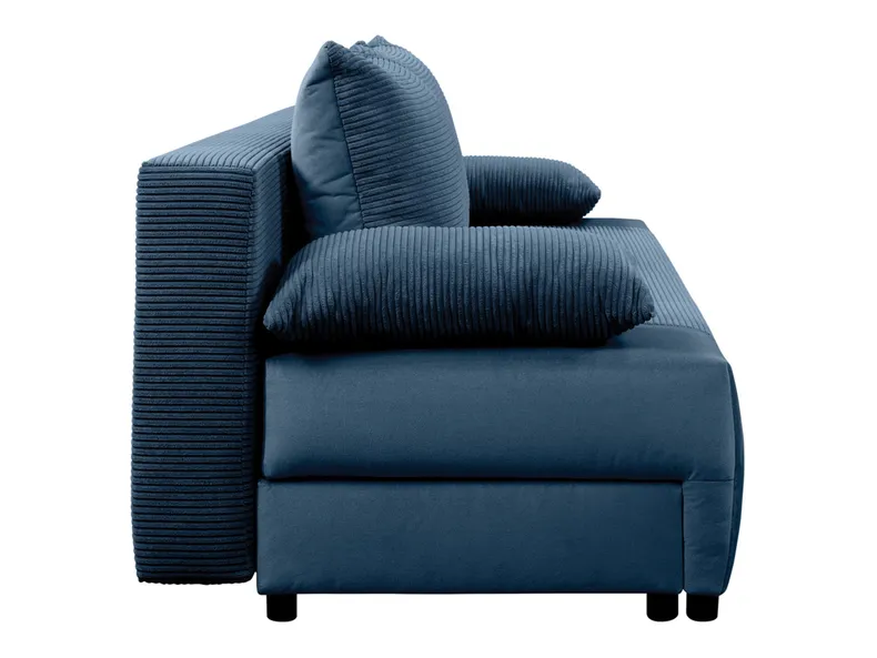 BRW Тримісний диван-ліжко Gapi з ящиком для зберігання велюровий вельветовий синій SO3-GAPI-LX_3DL-G2_BD5E04 фото №5