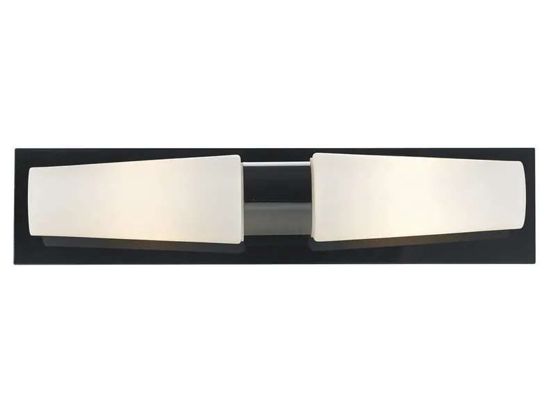 BRW Brastad LED 2-позиционный металлический настенный светильник для ванной комнаты черный 073660 фото №1