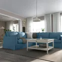 IKEA HYLTARP ХЮЛЬТАРП, кутовий диван, 4-місний, Талміра блакитна 595.148.42 фото thumb №2
