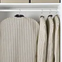 IKEA RÅGODLING РОГОДЛІНГ, чохол для одягу, смугаста тканина / бежевий антрацит 705.658.30 фото thumb №5