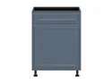 BRW Нижний кухонный шкаф Верди 60 см правый мистик матовый, черный/матовый FL_D1B_60/82_P/B-CA/MIM фото thumb №1