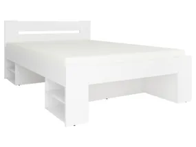 BRW Кровать двуспальная с ламелями BRW NEPO PLUS 140х200 см, белый LOZ3S-BI фото