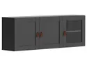 BRW Подвесной шкаф Modeo 150 см с 3 дверцами графит SFW/150/50/30_6-GF/GF фото thumb №1