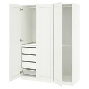 IKEA PAX ПАКС / GULLABERG ГУЛЛАБЕРГ, гардероб, комбинация, белый/белый, 150x60x201 см 995.635.43 фото