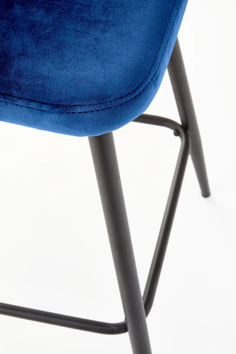 Барный стул HALMAR H96 хокер темно-синий фото №7